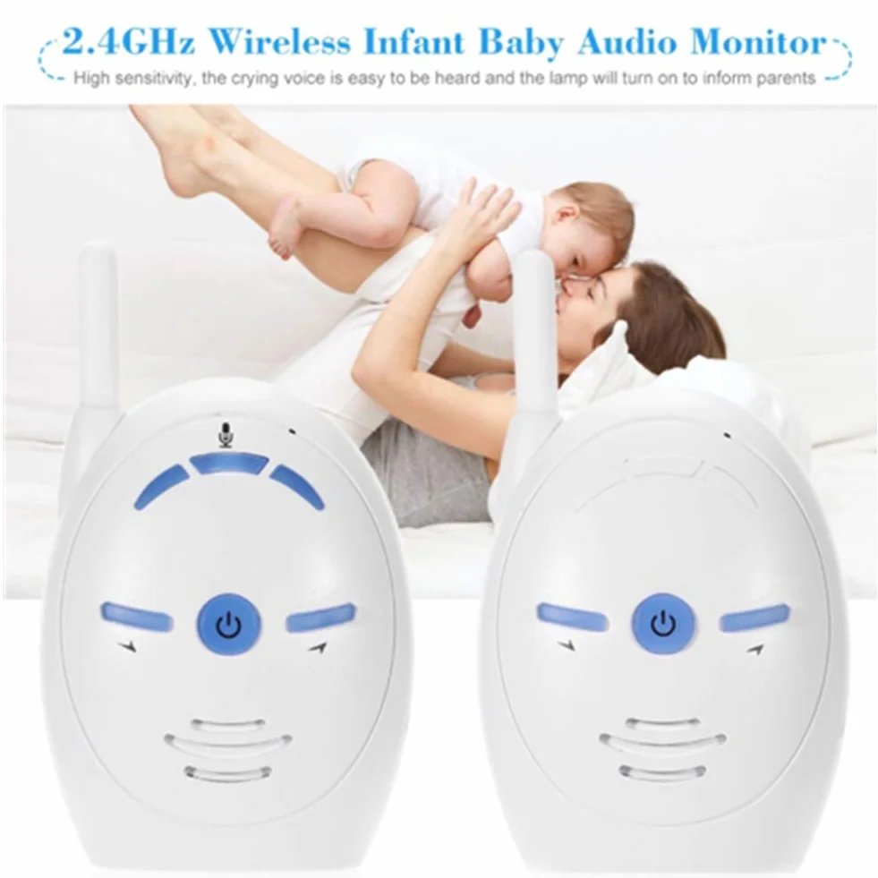 Baby Monitor Digital Audio, Sistema di Sorveglianza con Audio Bidirezionale e Allarme di Sicurezza per Casa/Bambino/Animale Domestico