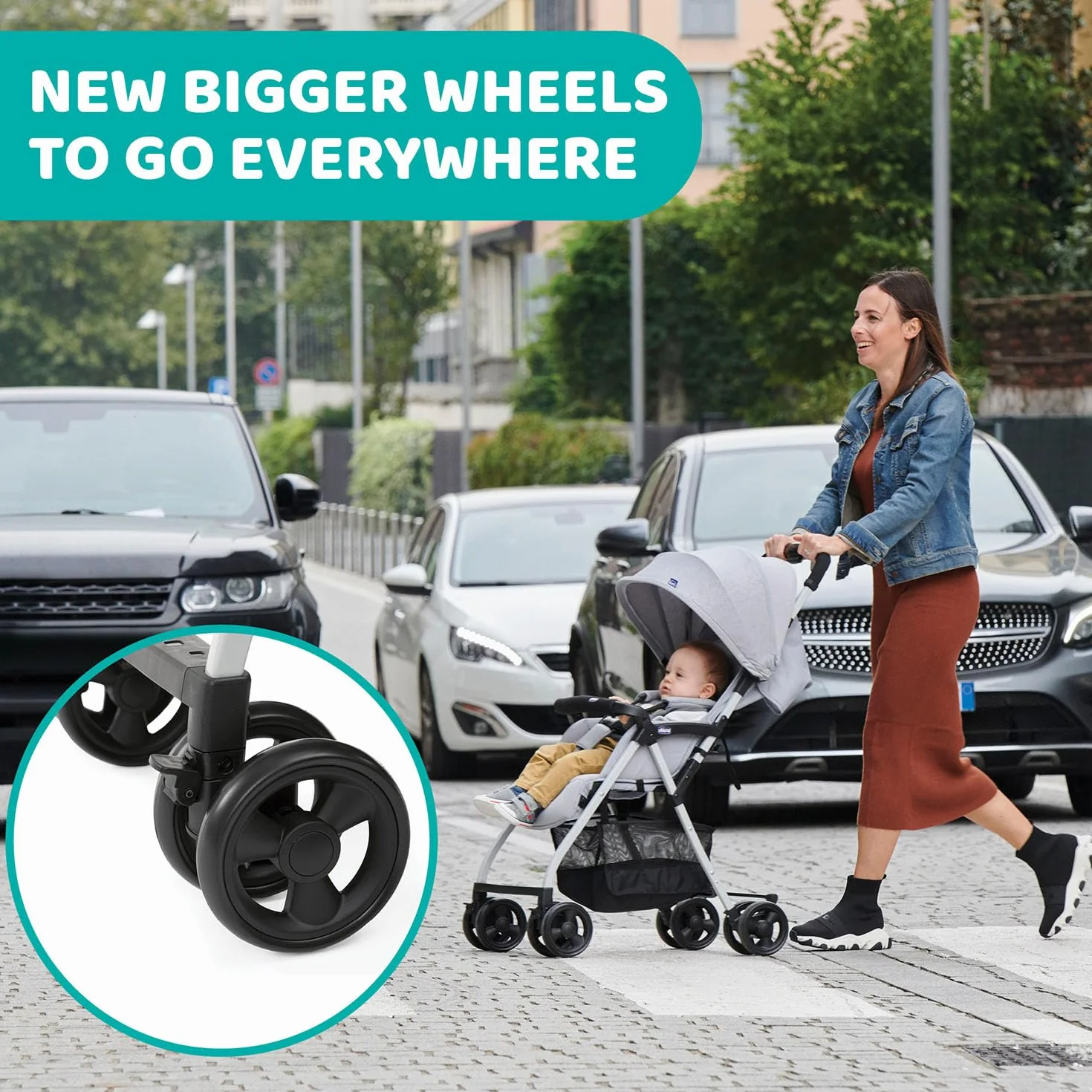 Chicco OHlalà 3 Passeggino Ultraleggero 0-15 kg Reclinabile Pieghevole Grigio