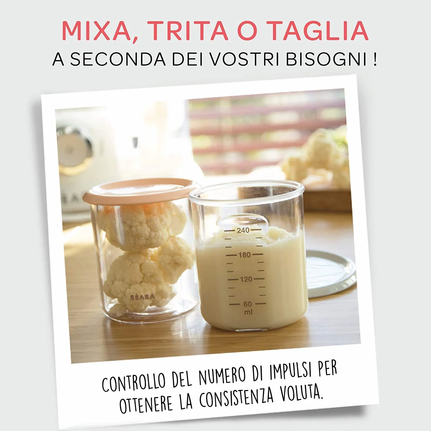 BÉABA Babycook Original Cuocipappa 4 in 1 Frulla Scalda Cuoce a Vapore Scongela Robot Pappe Rapido 15 min Accessori