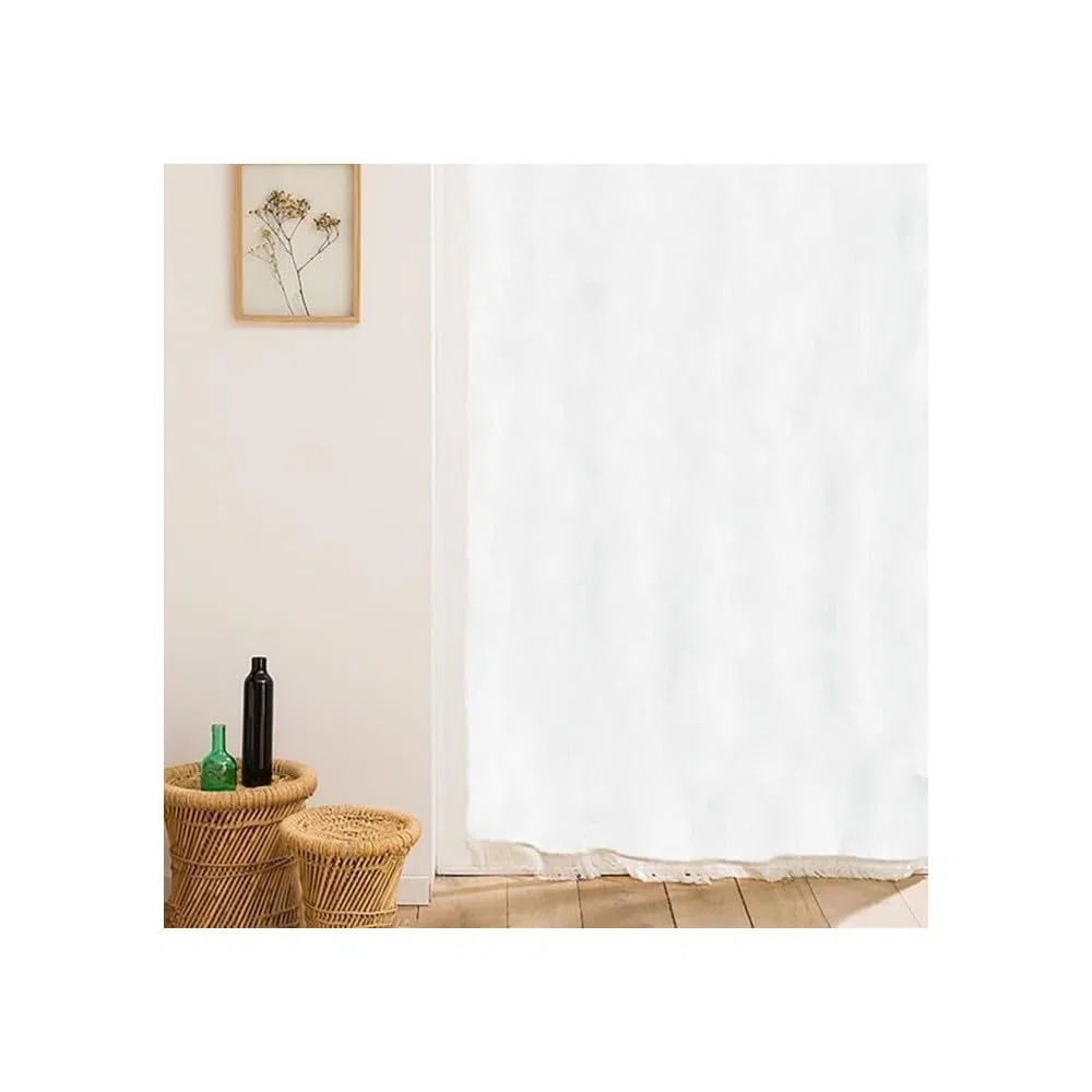 Poyet Motte Tenda bianca Marseillais tessuta 140 x 225 cm