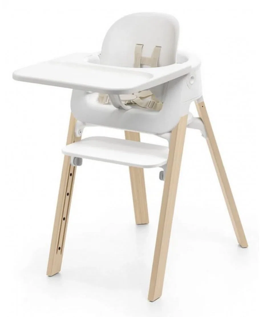 Stokke Steps - Seggiolone, bianco/naturale