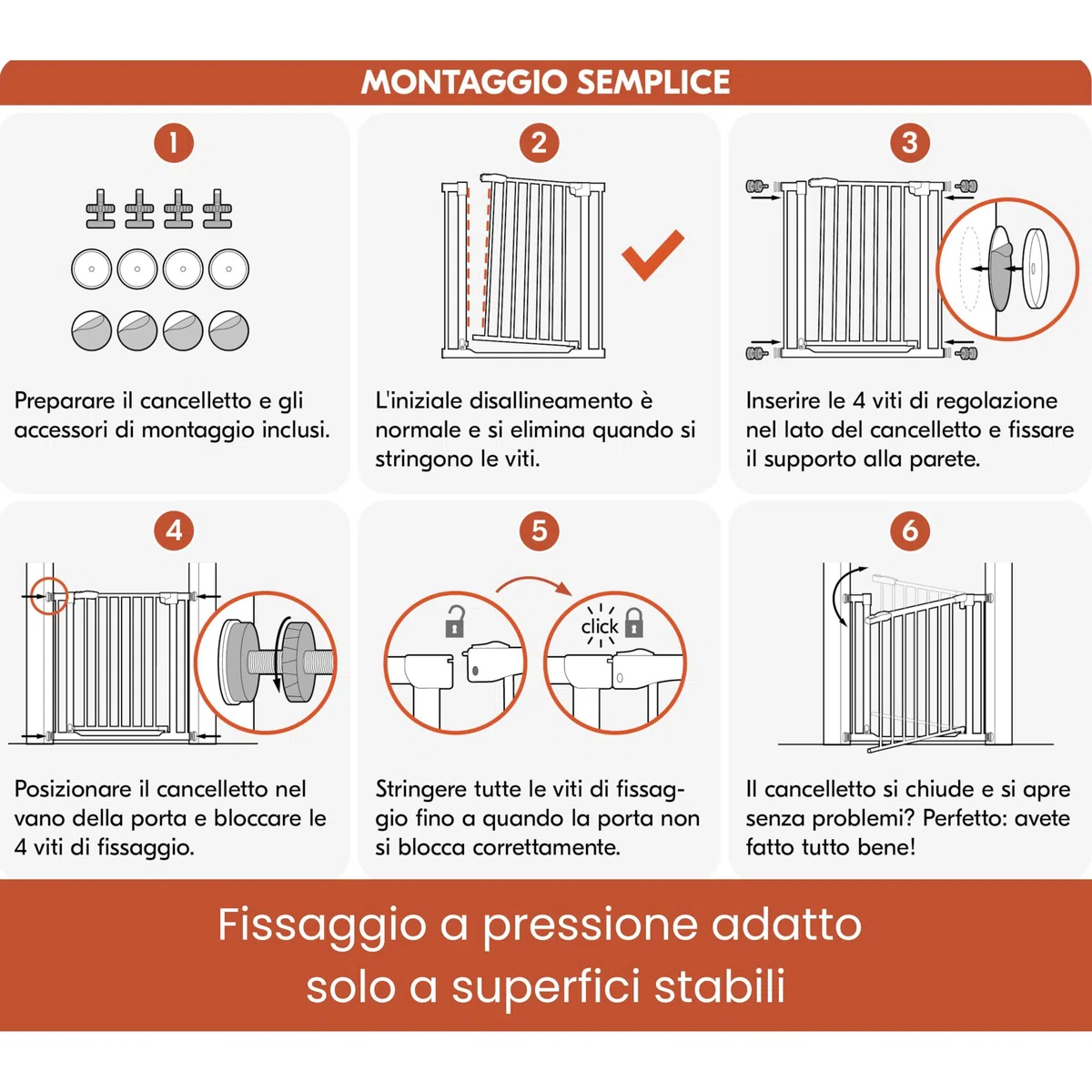 hauck Cancelletto di Sicurezza per Bambini Open N Stop KD incl. Estensione da 21cm - Cancelletto per Bambini da 96 a 101cm - Fissaggio a Pressione - Estensibile, per Porte e Scale - Metallo, Bianco