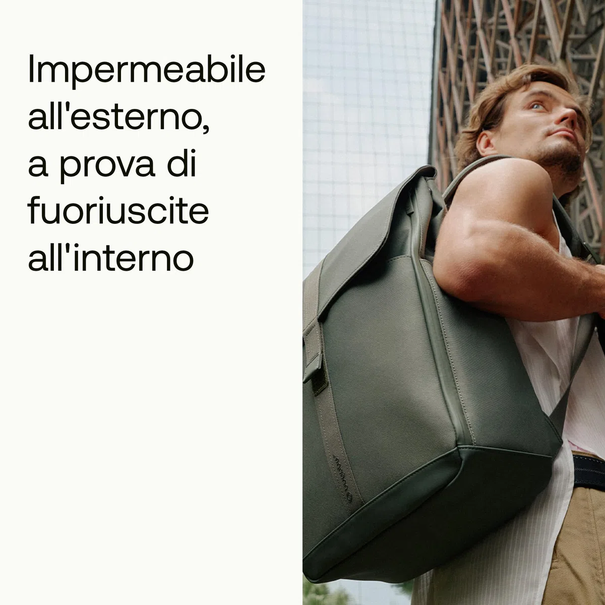 Bugaboo Zaino Fasciatoio, Borsa per il Cambio Sostenibile con Materiali Riciclati, Resistente all'Acqua, Facile da Pulire, Include Materassino per il Cambio e Portabottiglie Termico, Forest Green