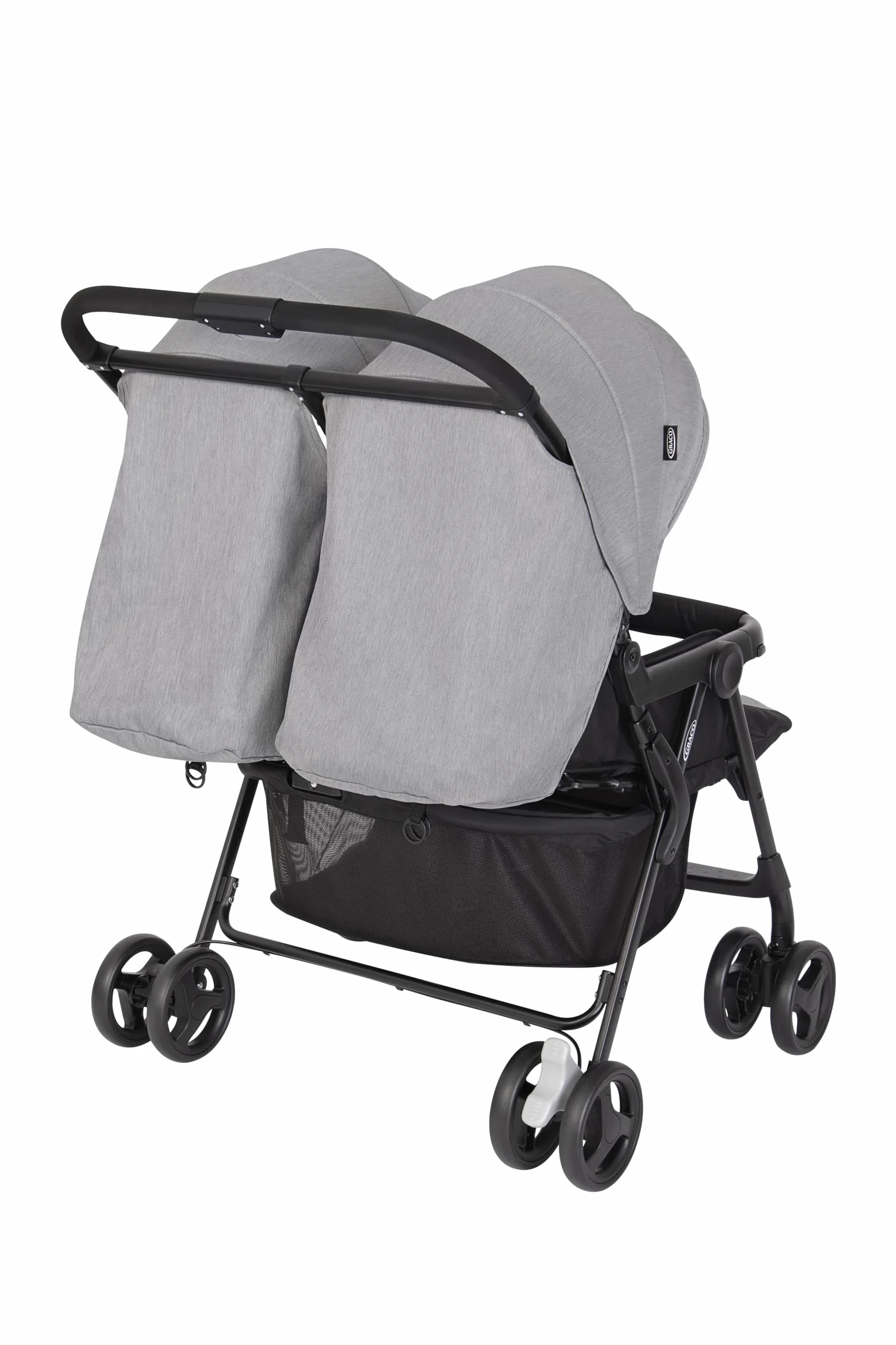 Graco DuoRider Passeggino Doppio leggero due sedute affiancate dalla nascita a 3 anni max 15 kg Steeple Gray