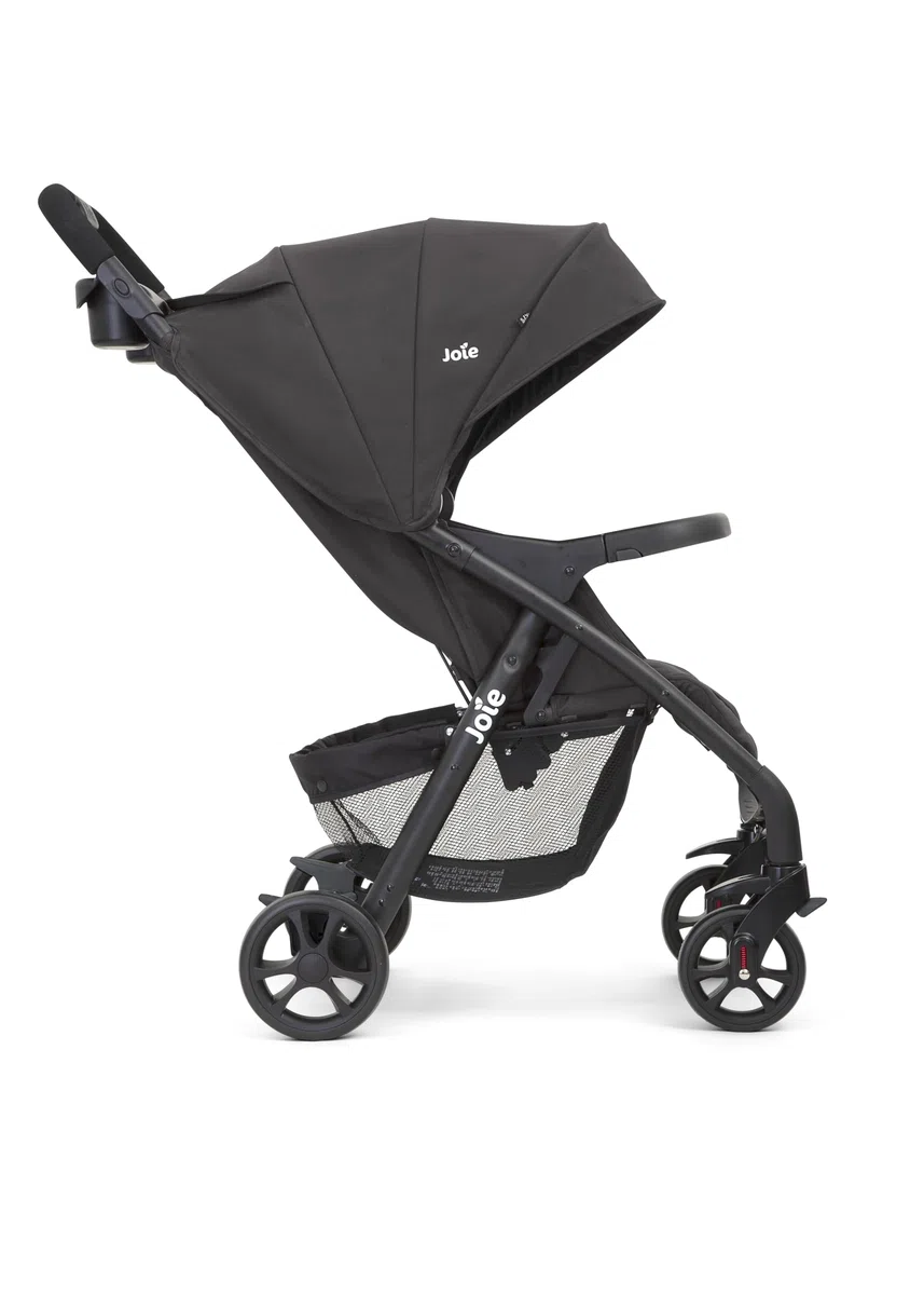 Joie muze™ lx passeggino, reclinazione completamente orizzontale, chiusura compatta, cintura a 5 punti, compatibile con sistema da viaggio – dalla nascita ai 3 anni (0–15 kg), Cobble Stone