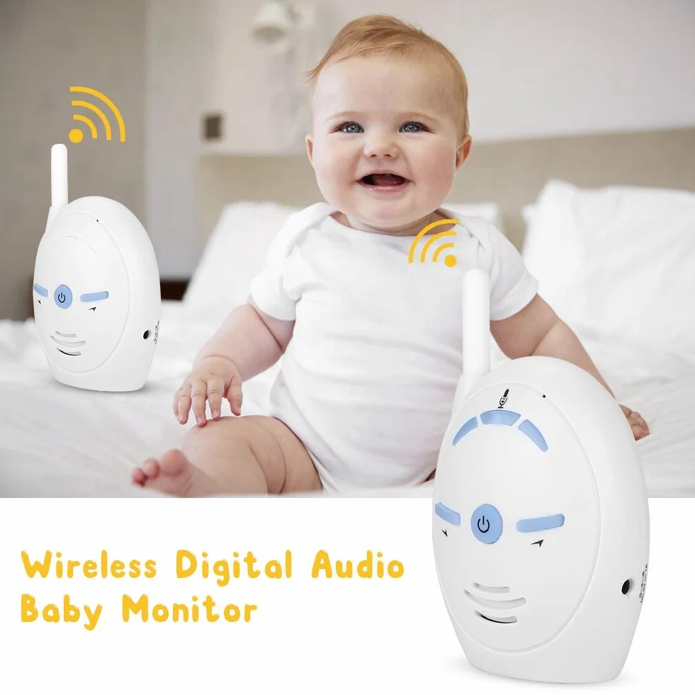 Baby Monitor Digital Audio, Sistema di Sorveglianza con Audio Bidirezionale e Allarme di Sicurezza per Casa/Bambino/Animale Domestico