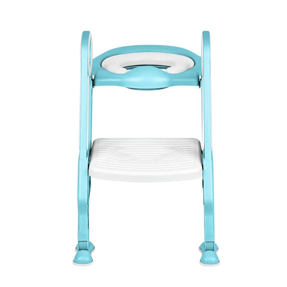 Riduttore Water Bambini con Scaletta - Riduttore Portatile WC Bimbi Dotato di Largo Scalino Resistente e Antiscivolo, Morbida Seduta Imbottita, Adatto per Tazze WC a V, U Oppure O