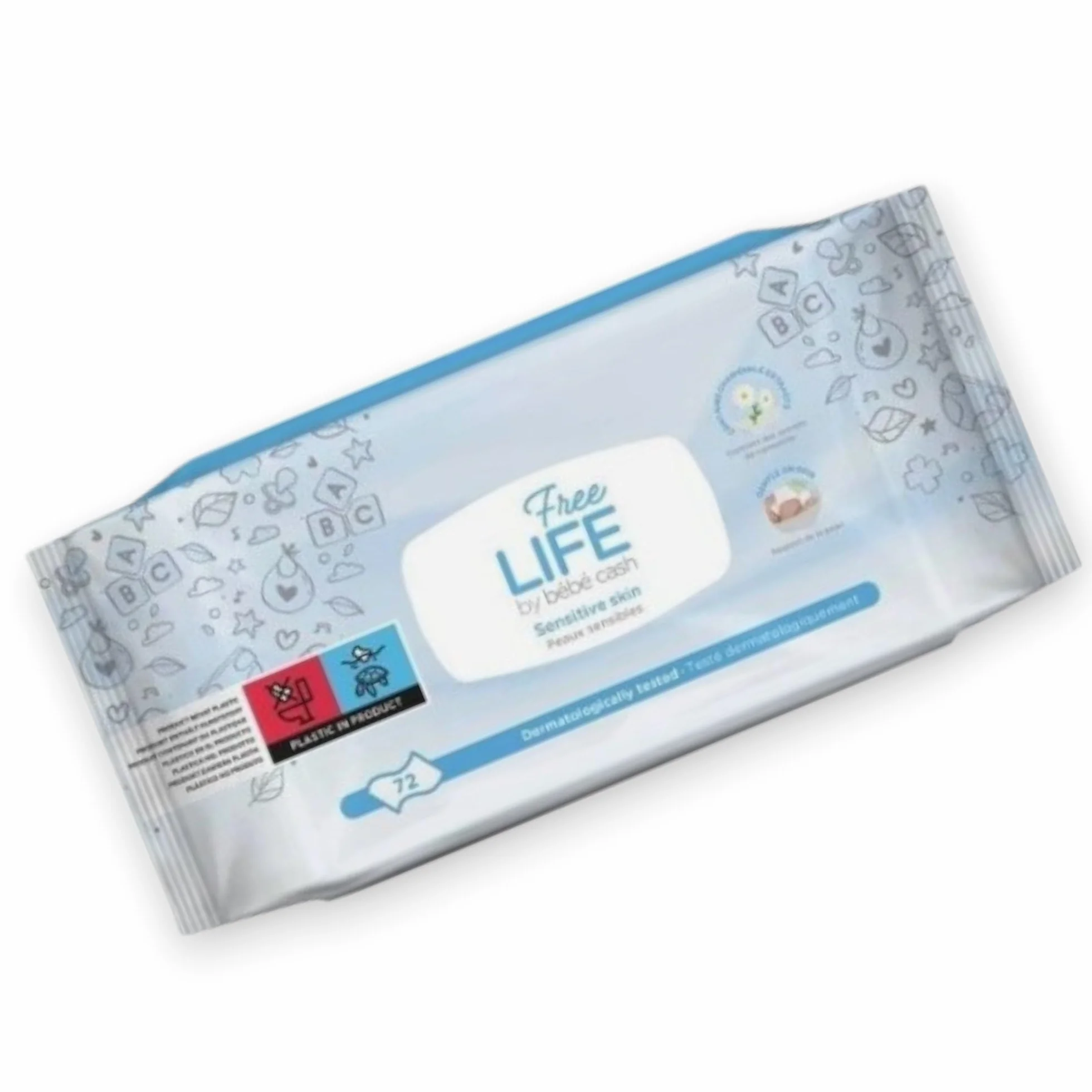 Salviettine Freelife per neonati, 72 x16 confezioni. 1152 unità di salviettine