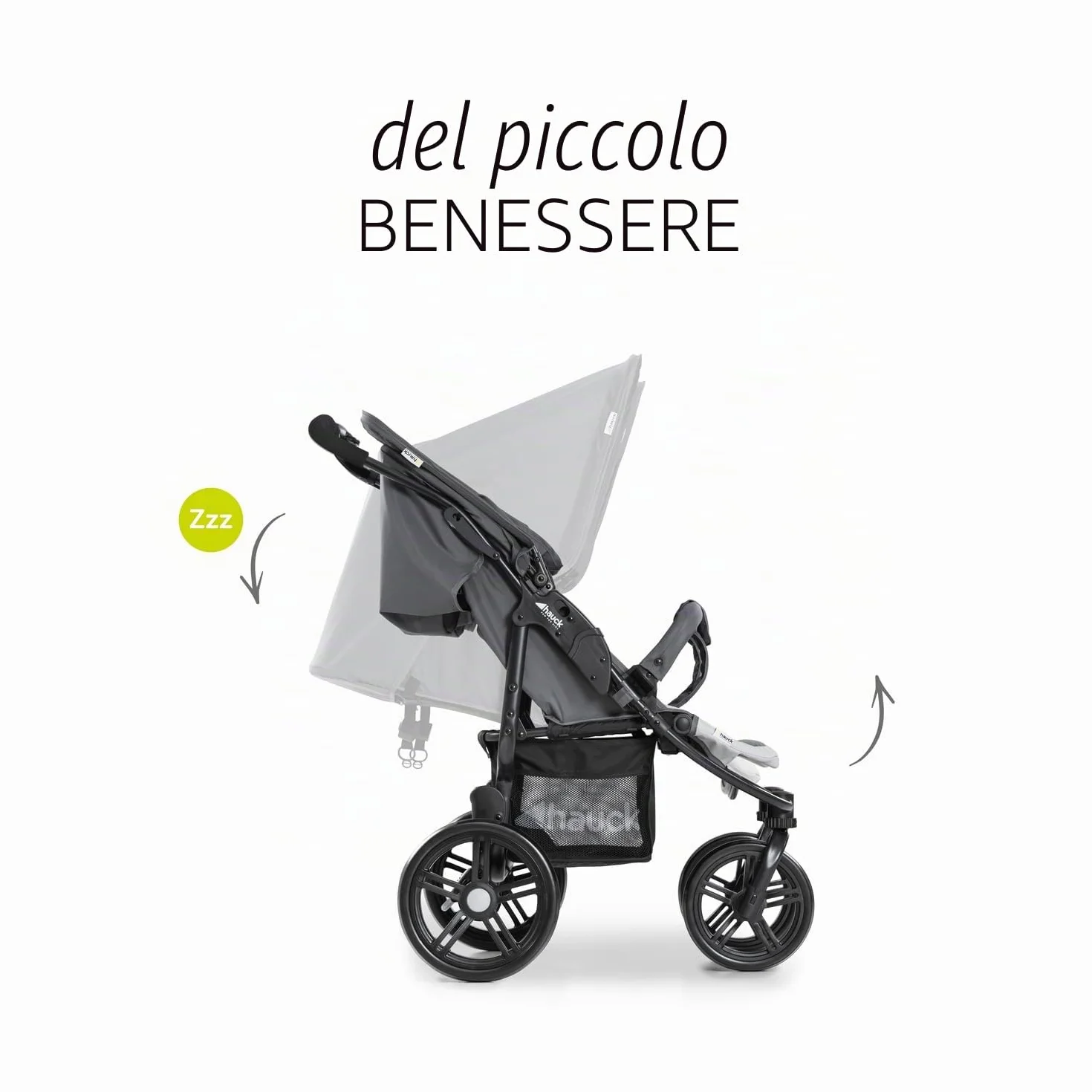 Hauck Roadster Duo SLX Passeggino Gemellare Doppio Dalla Nascita Fino a 30 kg Compatibile con Navicella Morbida 2in1 Pieghevole Compatto Grigio Argento