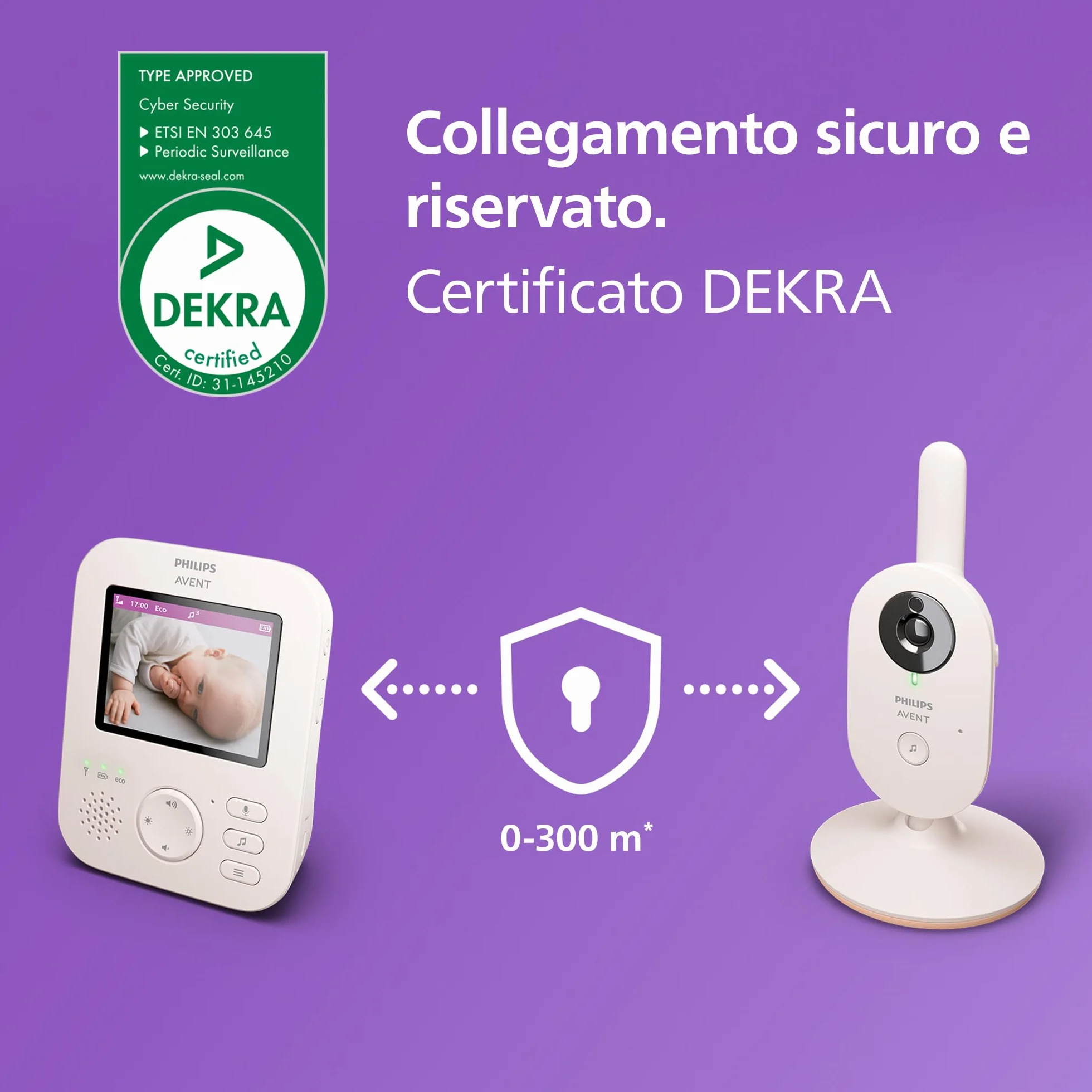 Philips Avent SCD881/26 Advanced Video Baby Monitor 2,8" zoom x2 DEKRA