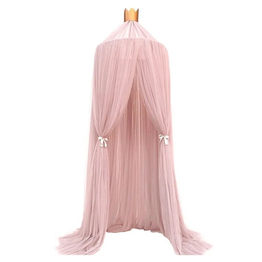 baldacchino per bambini, 100% poliestere, romantico baldacchino, zanzariera per bambini, per leggere, giocare, tenda, tenda da appendere per bambini, decorazione per la camera da letto (rosa)