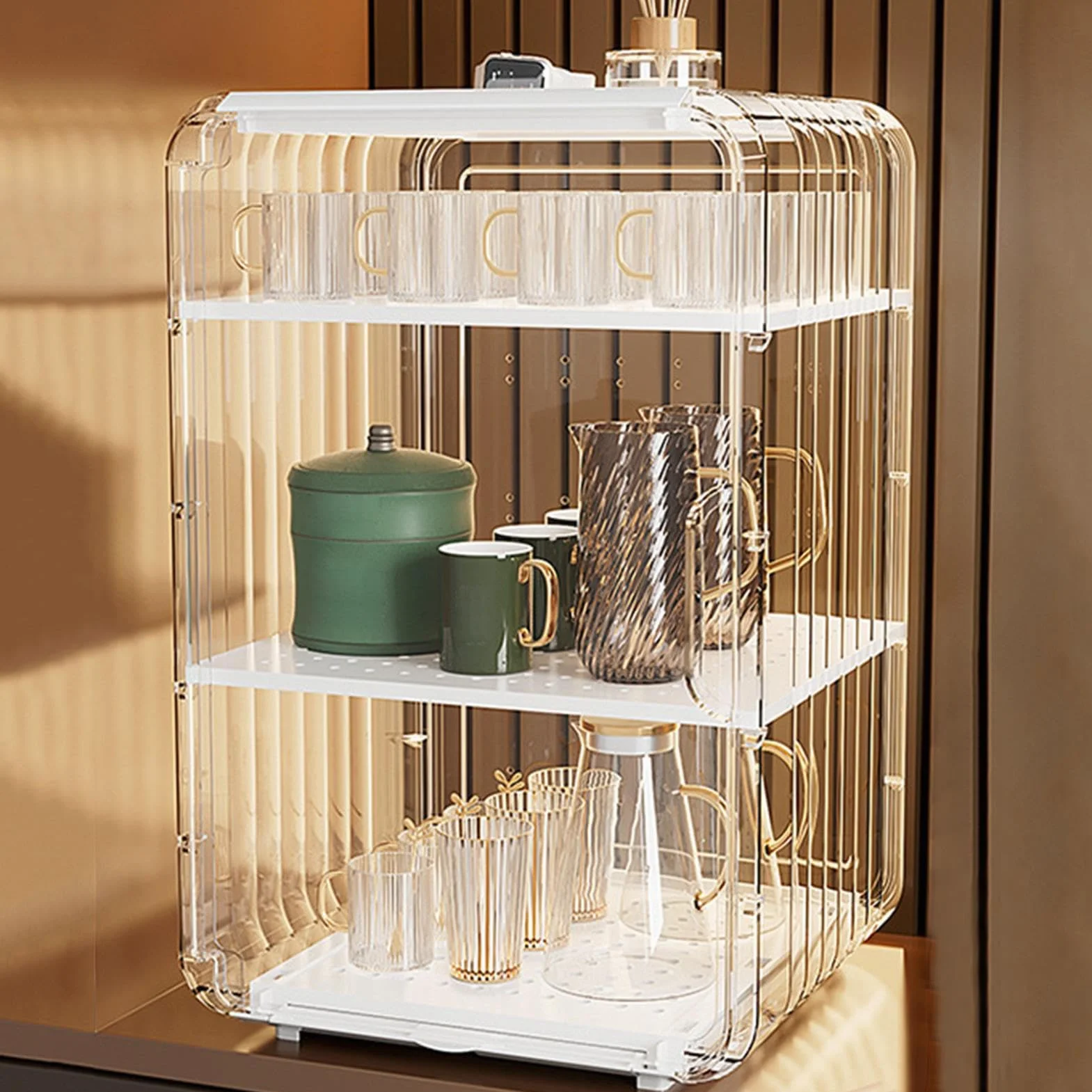 Generico Organizzatore per Biberon | Organizzatore Posate Bambini,Portabiberon con Copertura per Camera del Bambino Cucina Frigo Bagno