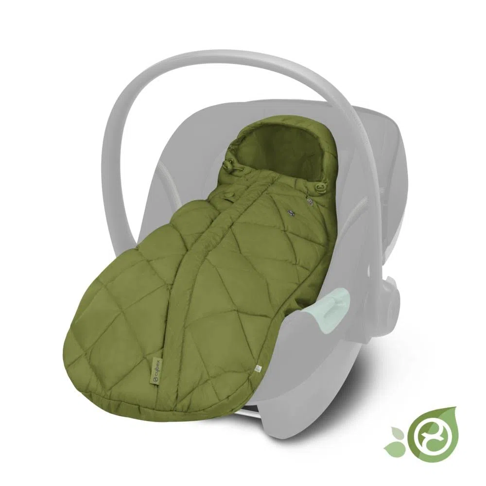 CYBEX Gold Sacco a Pelo Snøgga Mini 2, Per Seggiolini Auto, Dalla Nascita Fino a Circa 24 Mesi, TOG 4, Nature Green (Verde)
