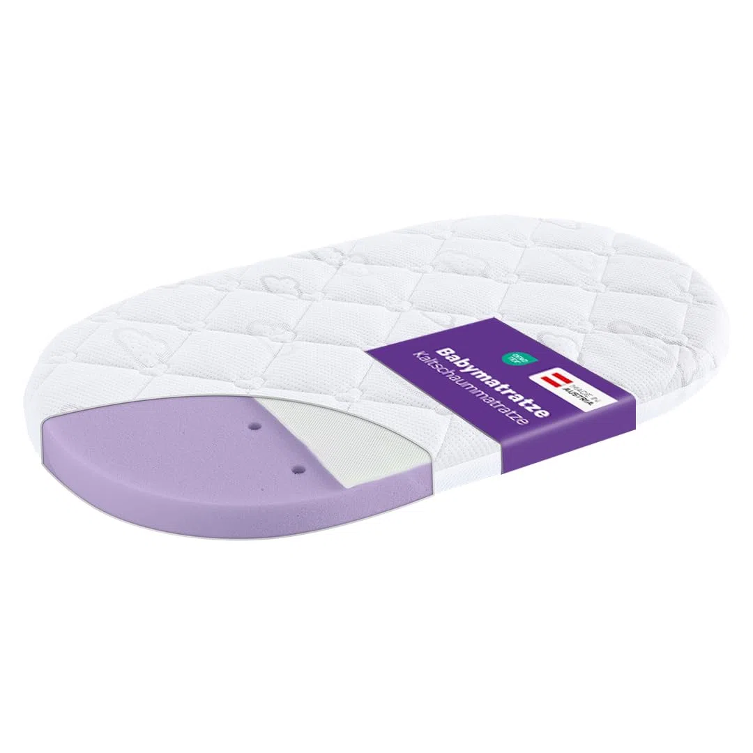 Träumeland Materasso per passeggino Brise Light adatto per Cybex Priam | 32 x 78 x 6 cm ovale