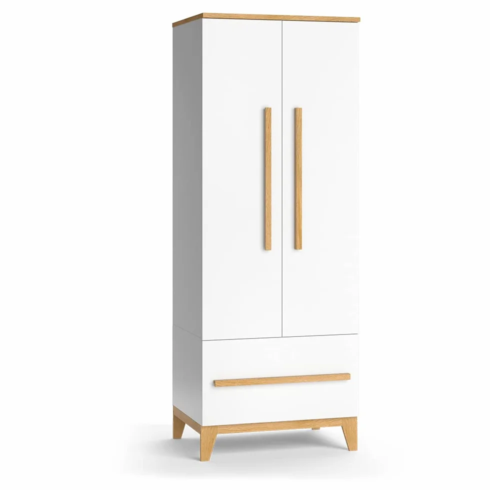 VitaliSpa Guardaroba bambini Malia Bianco 70x186.8 cm