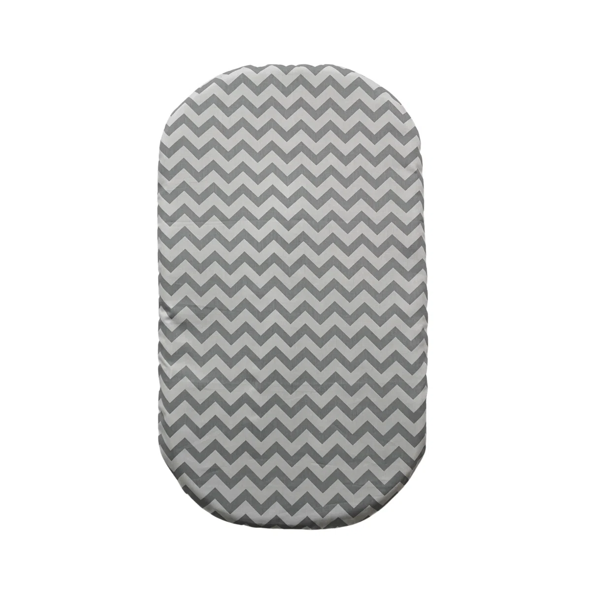 Topponcino Montessori Sfoderabile, Collezione "Pure Colors" con Fodera in Puro Cotone e Poliestere Antibatterico (ZigoZago Grigio)