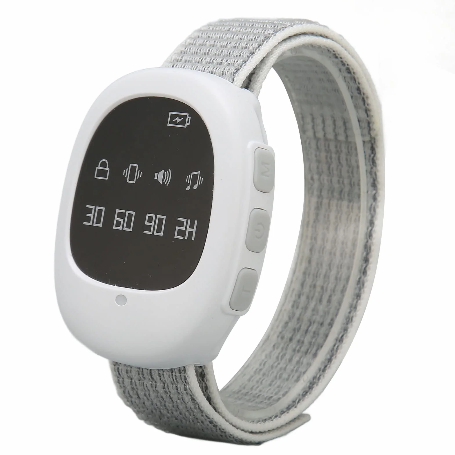 Allarme Senza Fili per la pipì a Letto, Orologio per l'addestramento al vasino con 4 Timer, Allarme enuresi Letto con Vibrazione Sonora, Allarme pipì Orologio sensore bagnatura