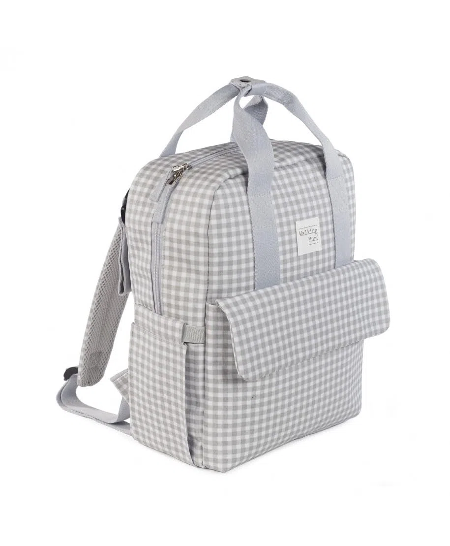 ZAINO I LOVE VICHY GRIGIO PASITO A PASITO