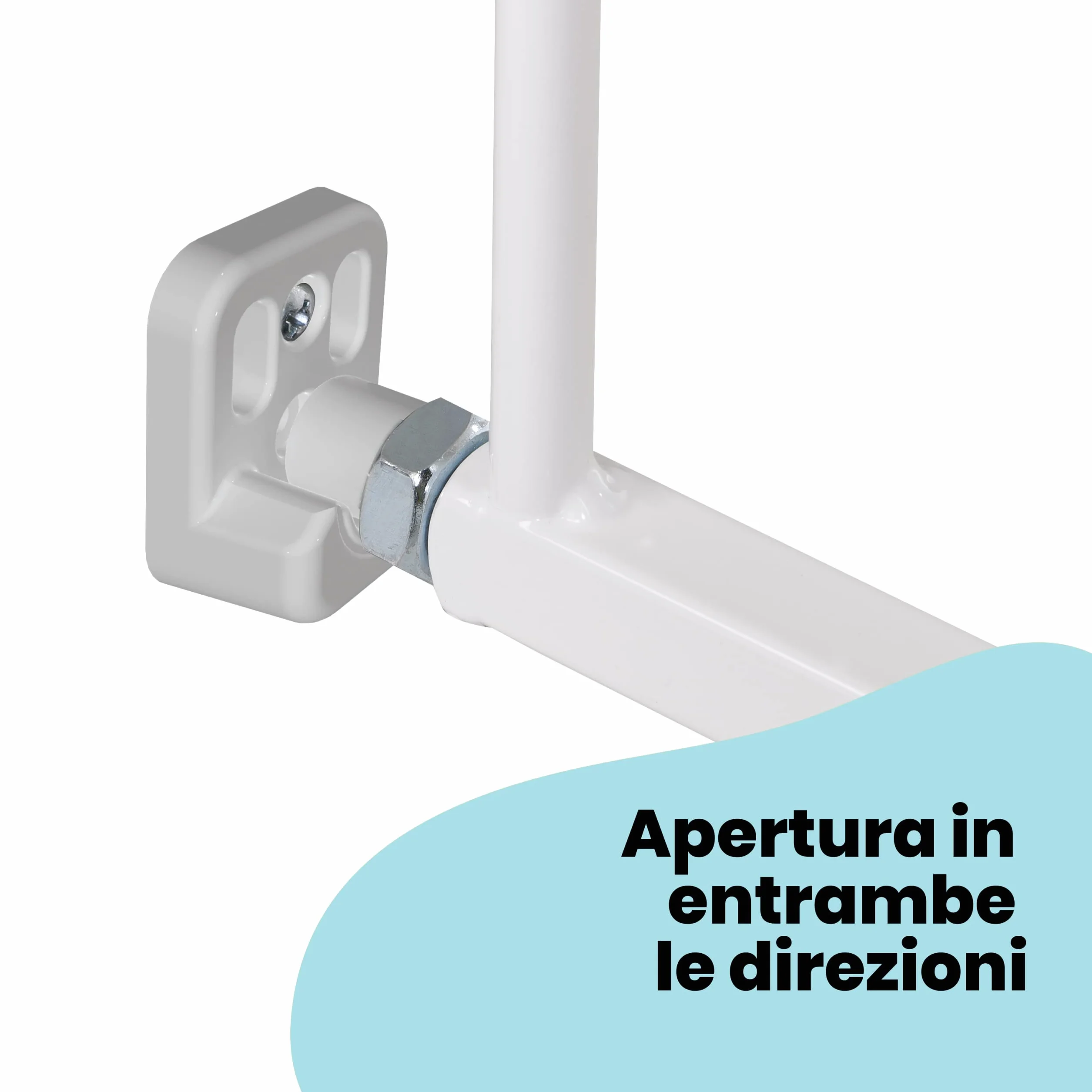 Safety 1st Cancelletto di Sicurezza Estensibile per scale e porte 62-102 cm Bianco