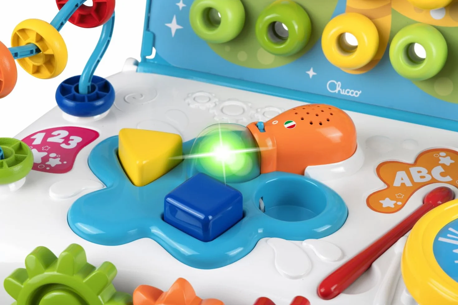 Chicco Gioco Tavolo Art&Craft Banco multiattività bilingue Gioco Educativo attività Elettroniche Tavolo interattivo 10 m- 4 Anni