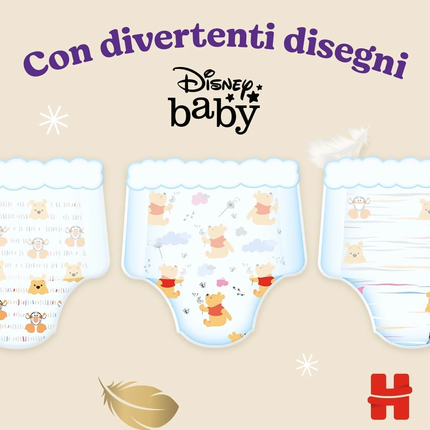 Huggies Extra Care, Pannolini Taglia 4 (9-14 kg), Mutandina traspirante, Pacco Mega, 80 Pz