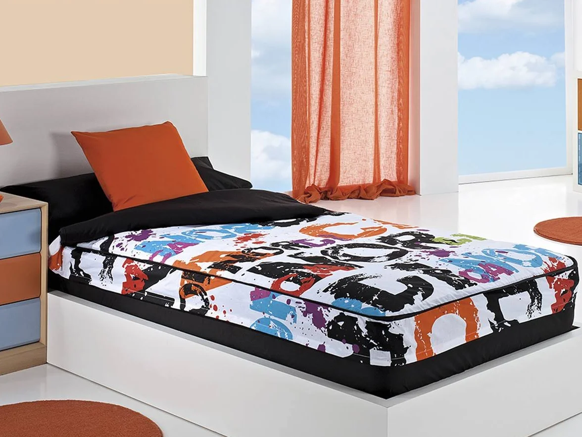 Cañete – Sacco copripiumino Nordica per letto da 90 cm – Colore: Nero con imbottitura letto 90 nero senza imbottitura