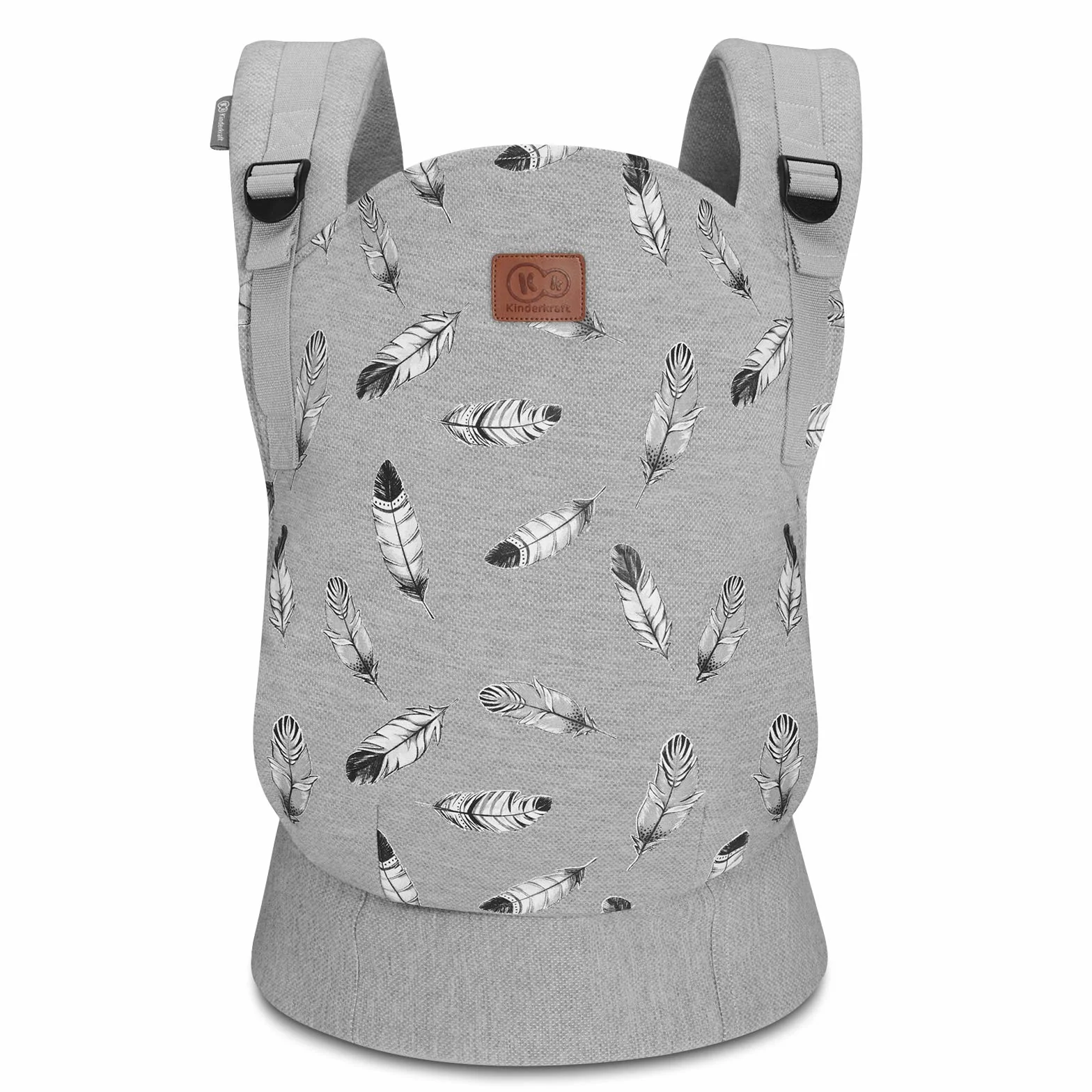 kk Kinderkraft Marsupio Ergonomico Milo, Leggero, Ventrale e Dorsale, Regolabile, Per Bambini da 3 Mesi Fino 20 Kg, Grigio