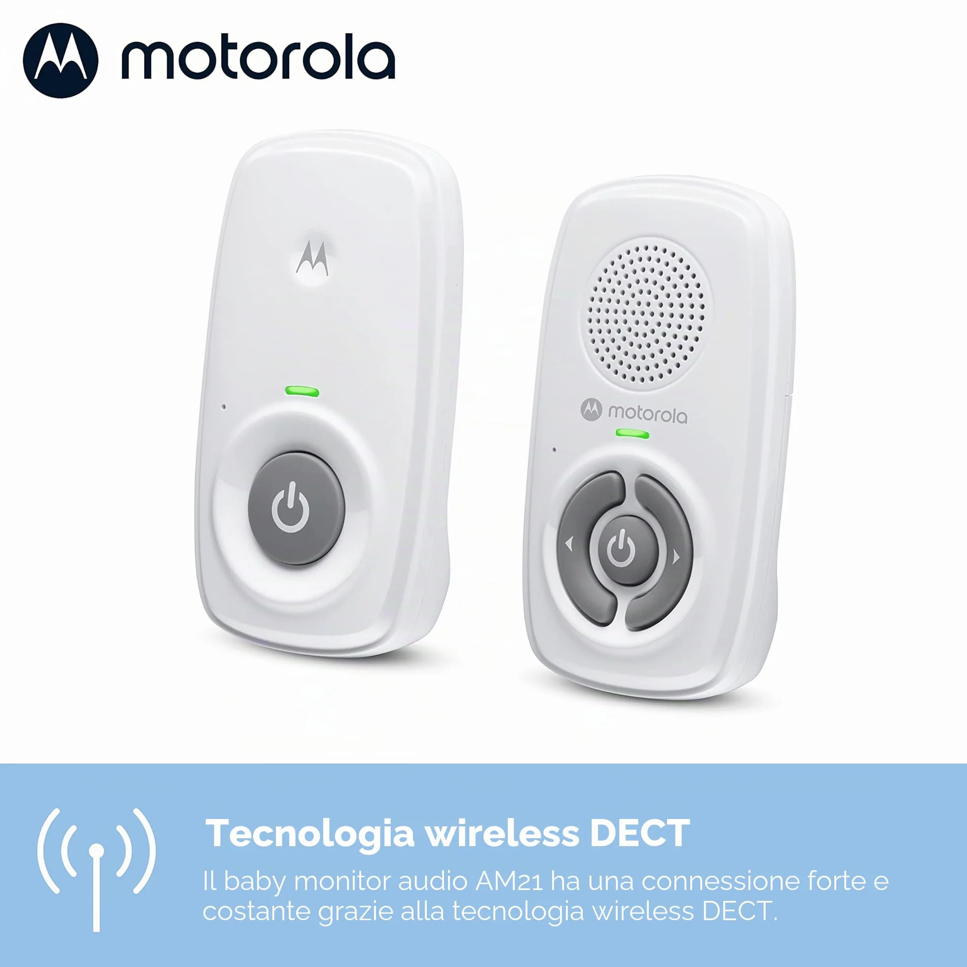 Motorola Nursery AM21/MBP21 Monitor Audio Baby DECT 300m