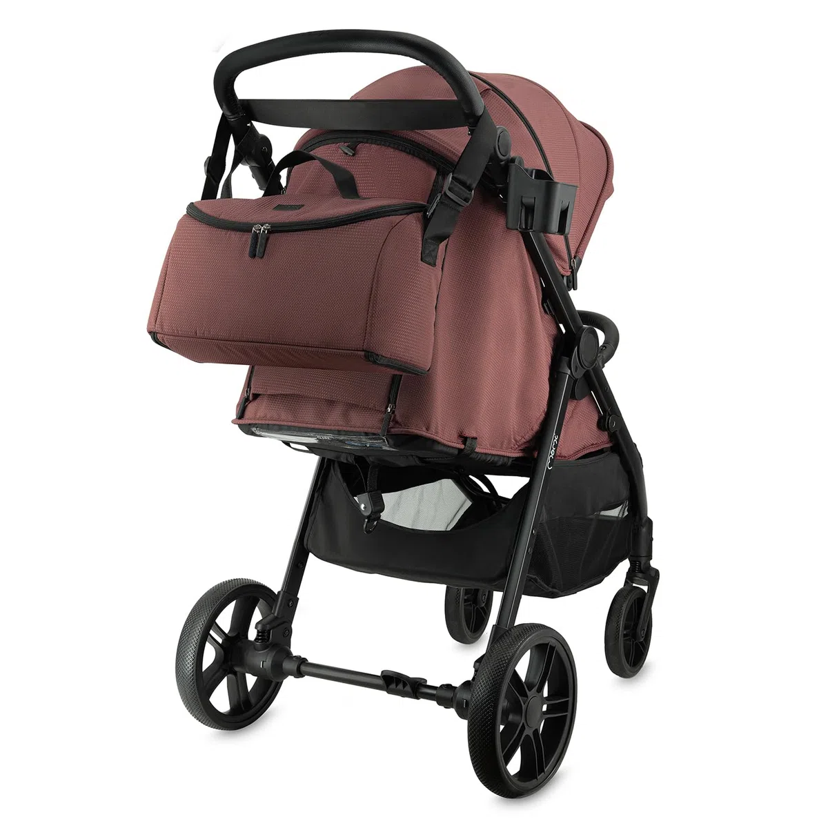 Il passeggino MoMi CLARA a partire da 6 mesi, fino a 22 kg di peso corporeo, cinture di sicurezza a 5 punti, coprigambe, portabicchieri, cestino per la spesa, borsa, zanzariera, telo parapioggia