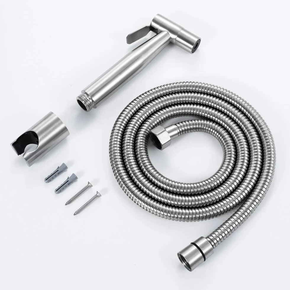 Set rubinetti bidet WC acciaio inossidabile 304 con tubo doccia 1,5 m tipo B