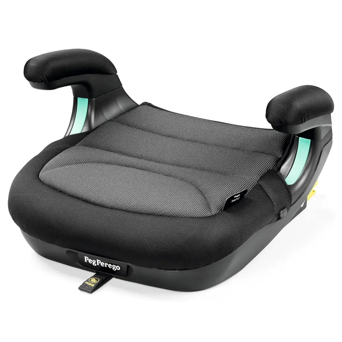 PEG Viaggio Shuttle Seggiolino Auto, Rialzo Auto con ISOFIX per Bambini da 125 a 150 cm (6-12 anni), 22-36 kg, Crystal Black