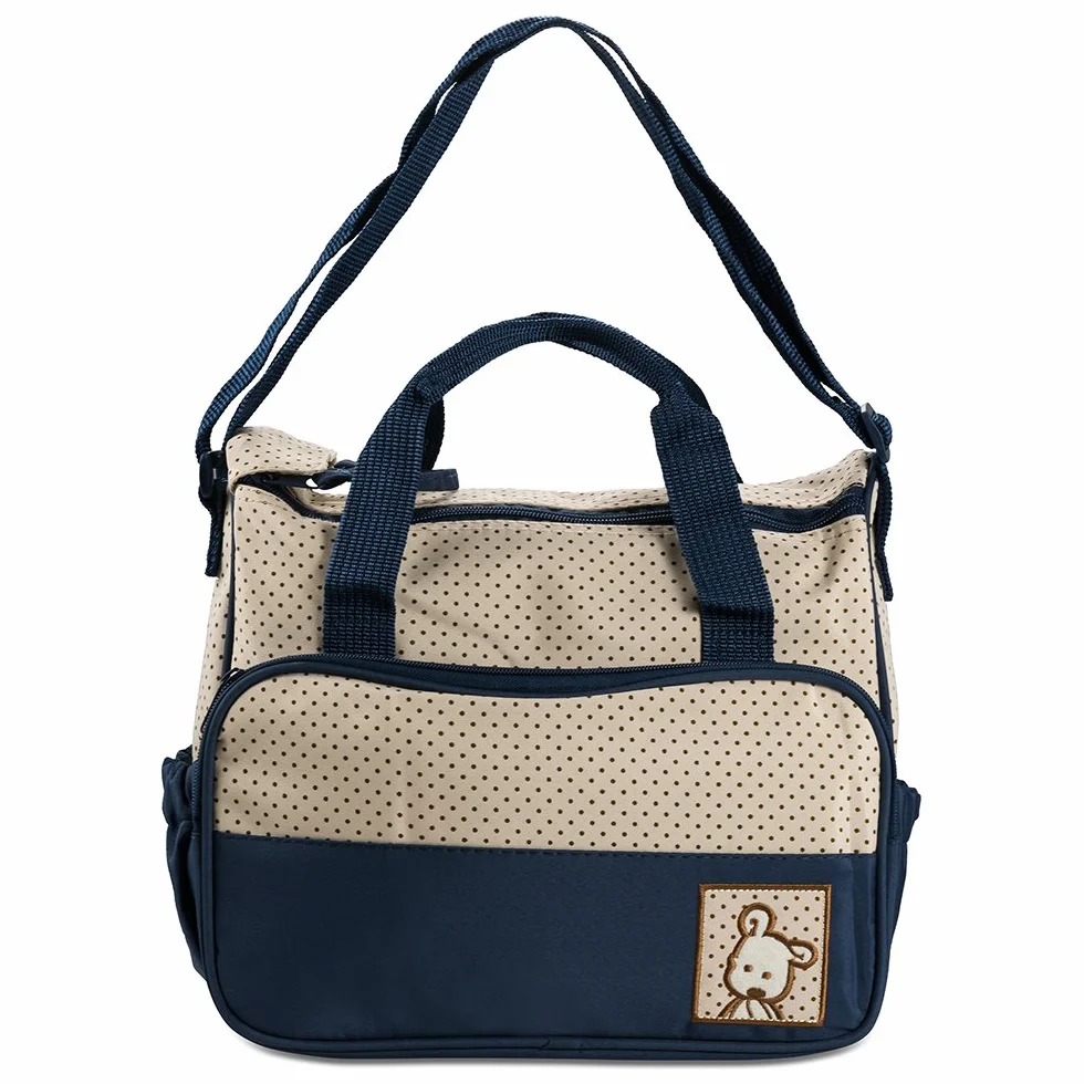 FREESOO Set di 5 zaini per pannolini, borsa da viaggio con molte tasche, tracolla regolabile