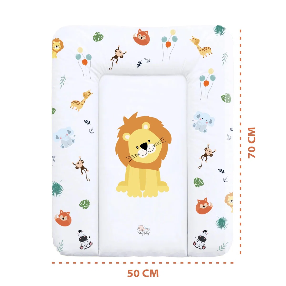 Totsy Baby Pad per Neonati, 70x50 cm, Poliestere, Motivo Safari