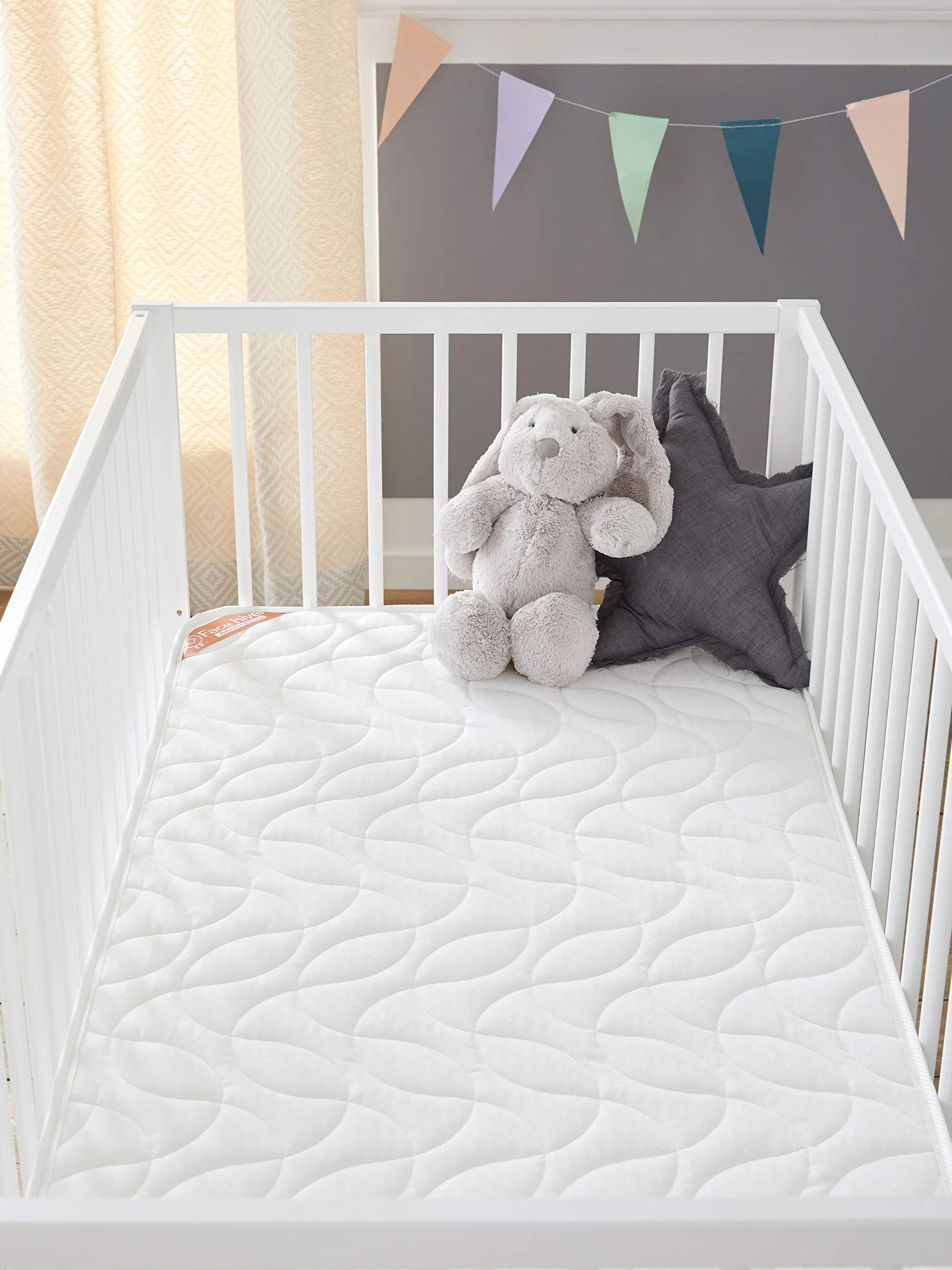 Babysom - Materasso Lettino Bambino Climatizzato Estate/Inverno - 60x120 cm | Per Neonato - Altezza 14cm - Traspirante - Antiacaro e Antisoffoco - Garanzia 10 anni