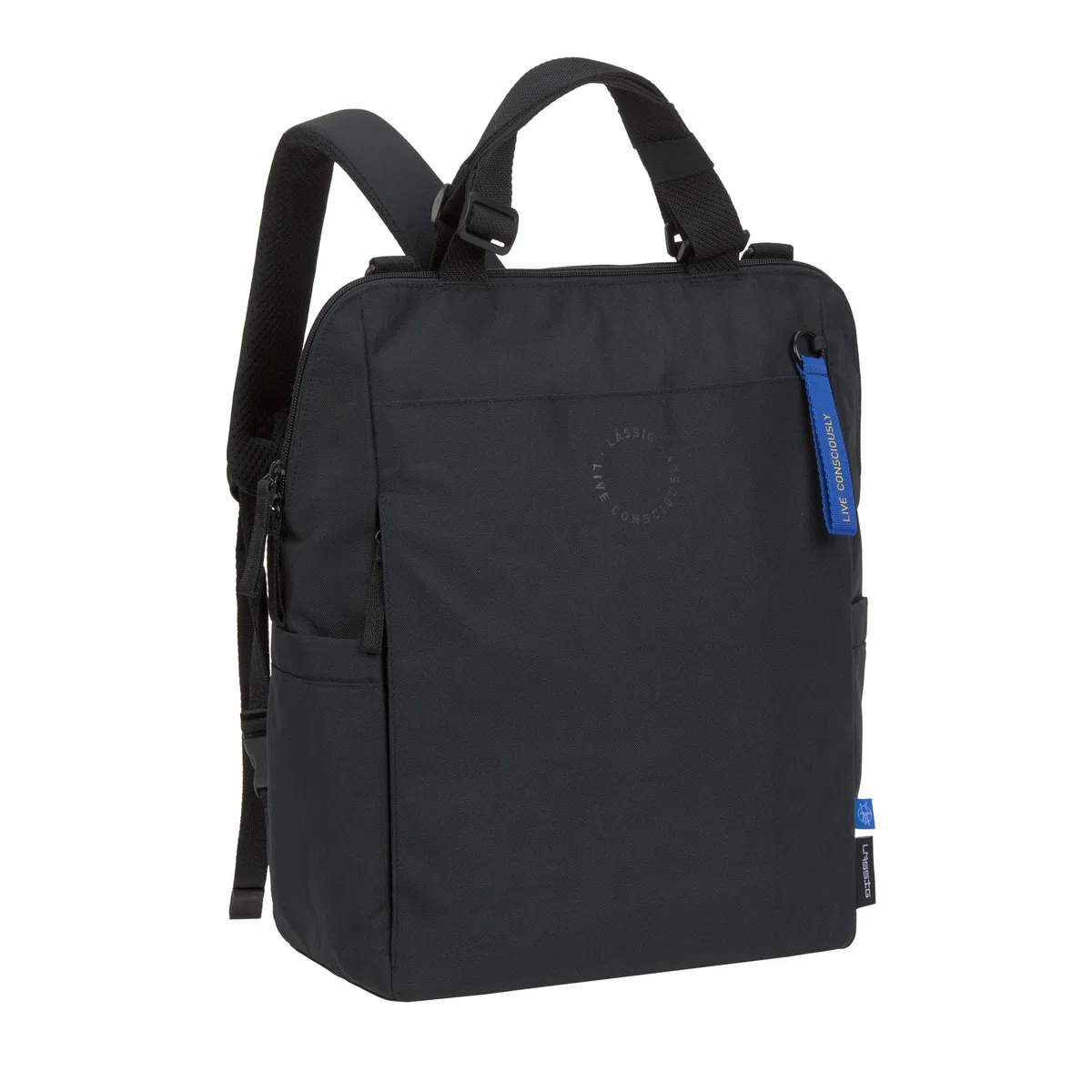 LÄSSIG Zaino fasciatoio per neonati con fasciatoio, attacco per carrozzina, tasca in rete/GRE Conversion Backpack
