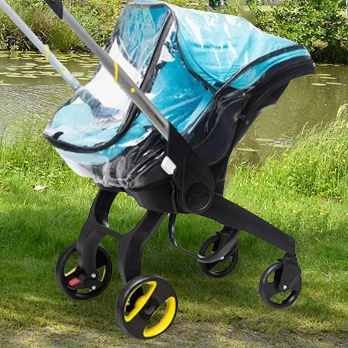 F Fityle 2 Pezzi Ruote in PU per Passeggini, Ruota di Ricambio Diametro 13,5 Cm per Carrozzina, Accessori di Ricambio per Essere Compatibili con La Maggior Parte dei Carrelli per Bambini
