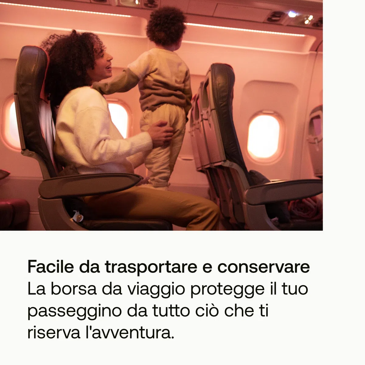Bugaboo Borsa per il trasporto del passeggino Butterfly, Certificato IATA, riponibile nella cappelliera dell'aereo, completo di spazio extra per gli accessori essenziali e fondo Imbottito