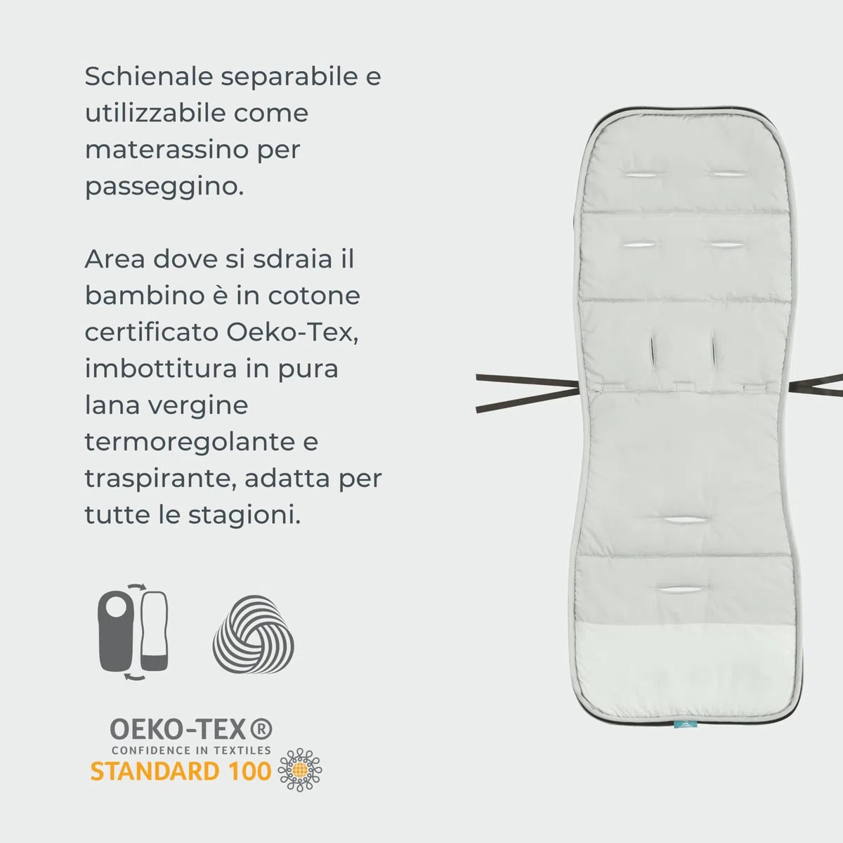 Nuvita 9920 Ovetto One+ | Sacco universale per passeggini e seggiolini auto | Protezione da 0 a 6 mesi (80cm)| Protezione fino a -18°C e Impermeabilità anti vento | Nero