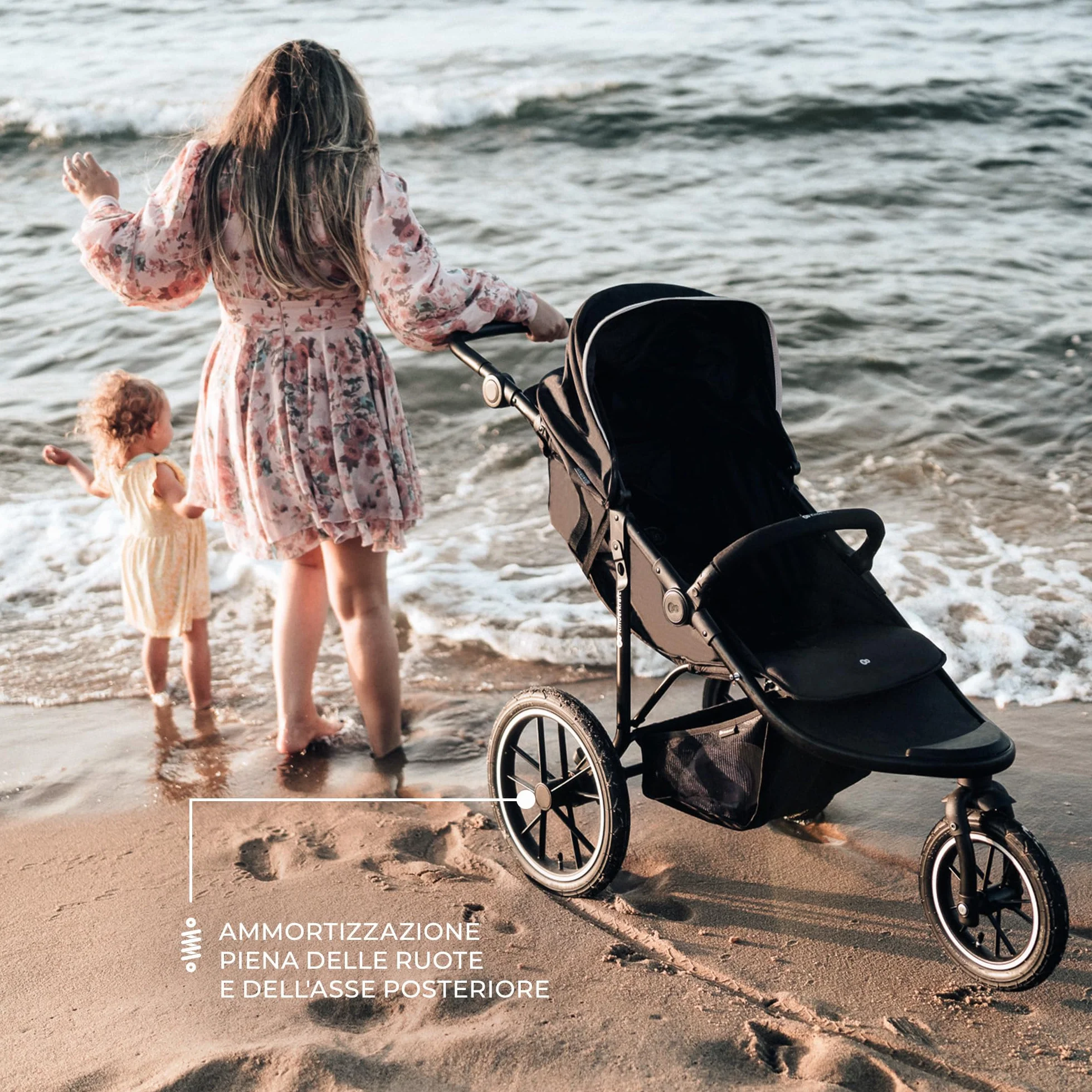 Kinderkraft HELSI 2 Passeggino leggero 3 ruote, 27 kg, szare