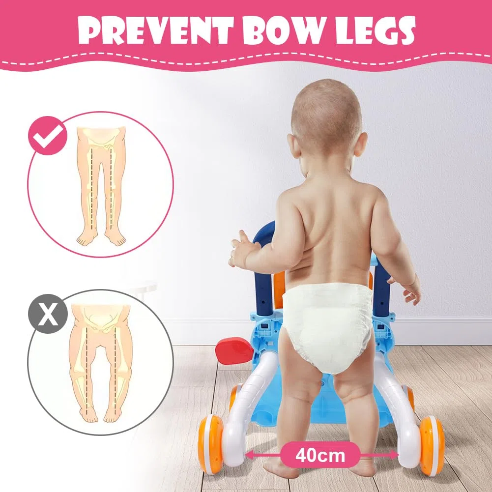 Aolso Primi Passi per Bambini con Lavagna Magnetica, Girello per Imparare a Camminare, Giocattolo 6+ Mesi
