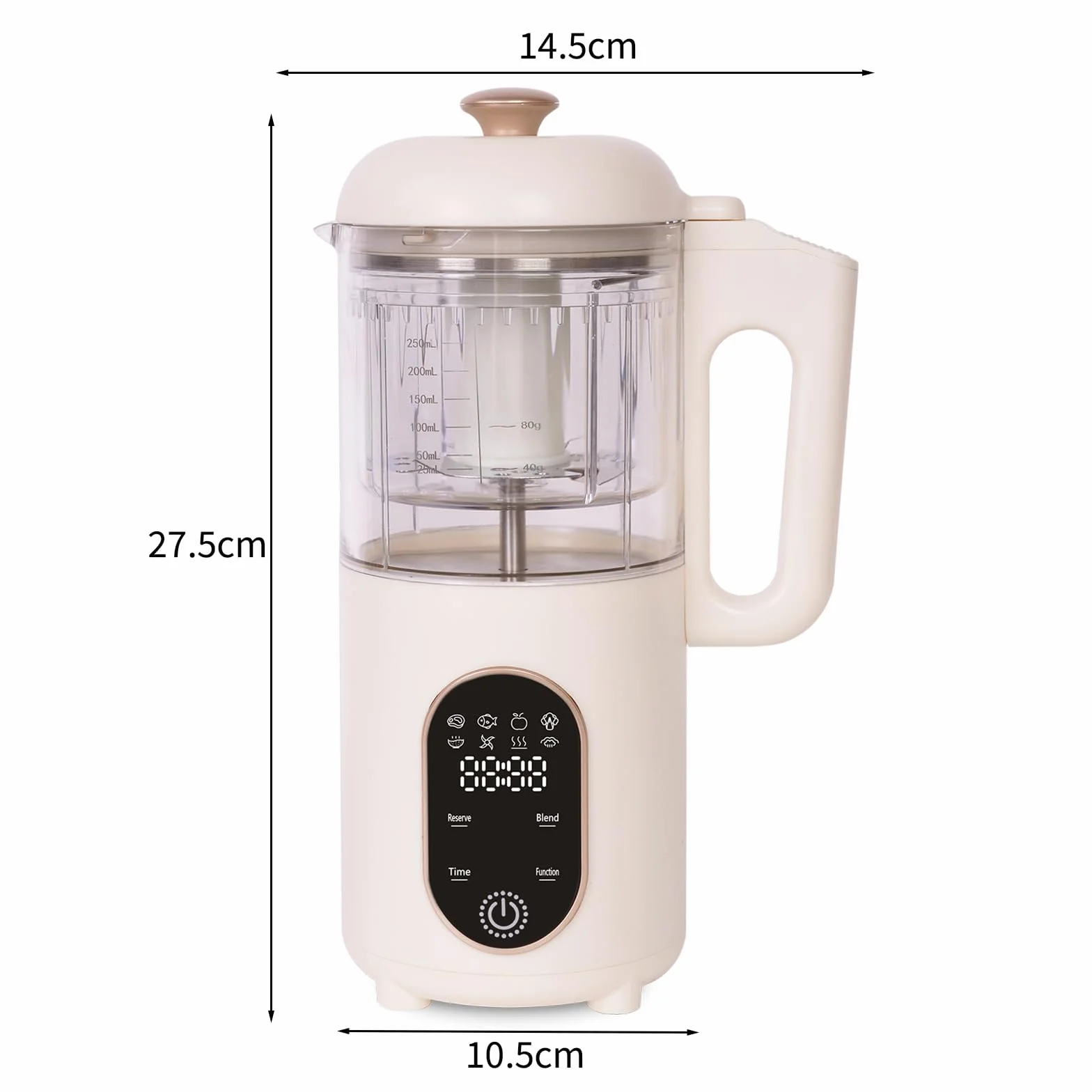 Cuocipappa 4 in 1 Robot Cucina Multifunzione per Bébé, Vapore Mixer Sterilizzato Riscalda, Baby Food Maker