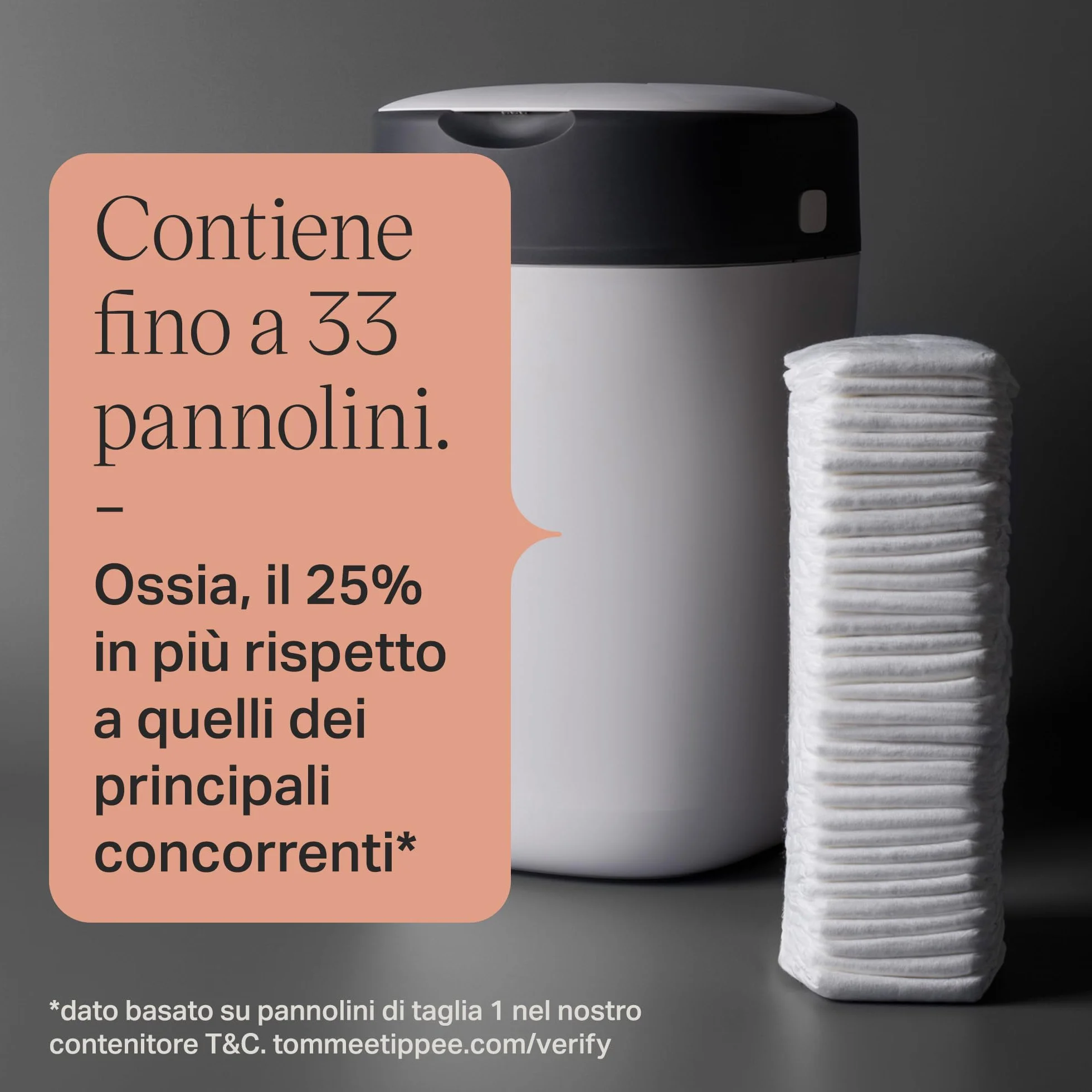 Tommee Tippee Starter Set Twist & Click Mangiapannolini con 12 Ricariche Pellicola Antibatterica Multistrato, Bianco