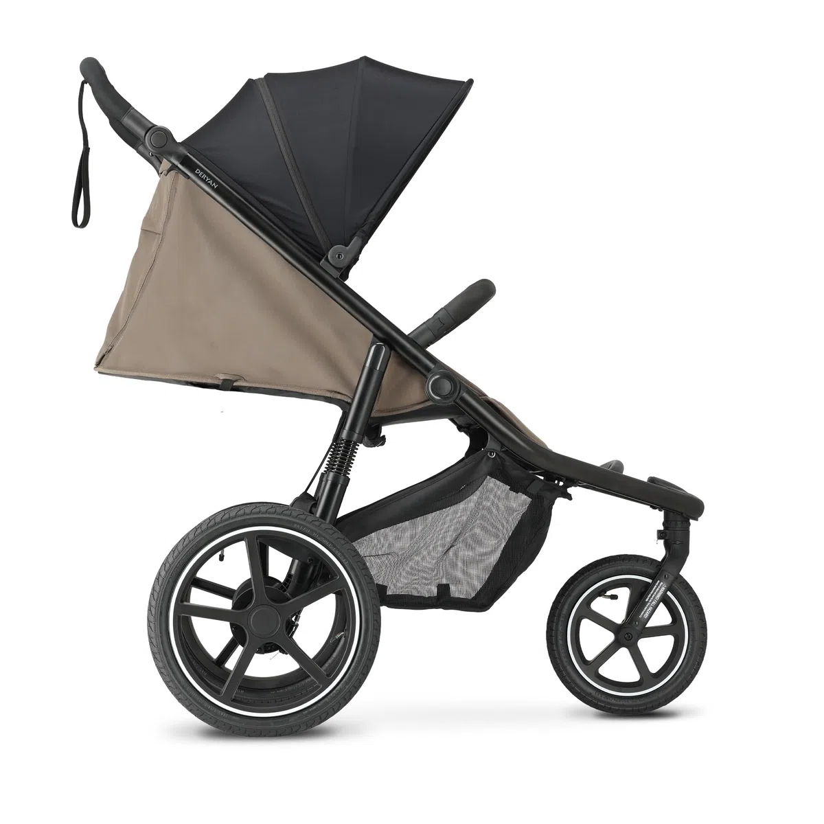 Deryan Bolt Jogger Passeggino combinato per ogni terreno – Pieghevole e portatile – Passeggino per jogging a partire dai 6 mesi (Hazel)
