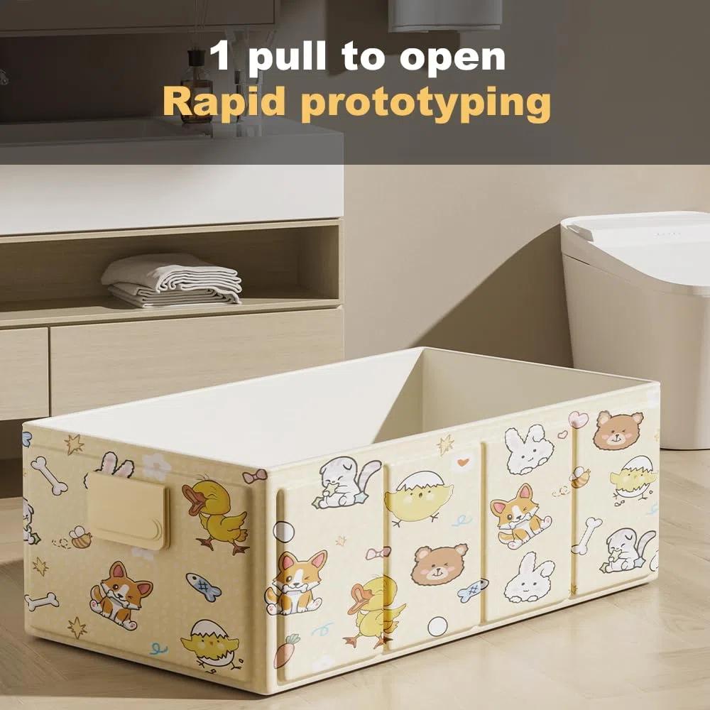 Vaschetta Bagnetto Neonato Pieghevole, Vaschetta Bagno Bambino Portatile 0–3 Anni, Vasca per Neonati Salva Spazio con Motivo Animale, in PVC, per Doccia, Viaggio e Casa, Gialla