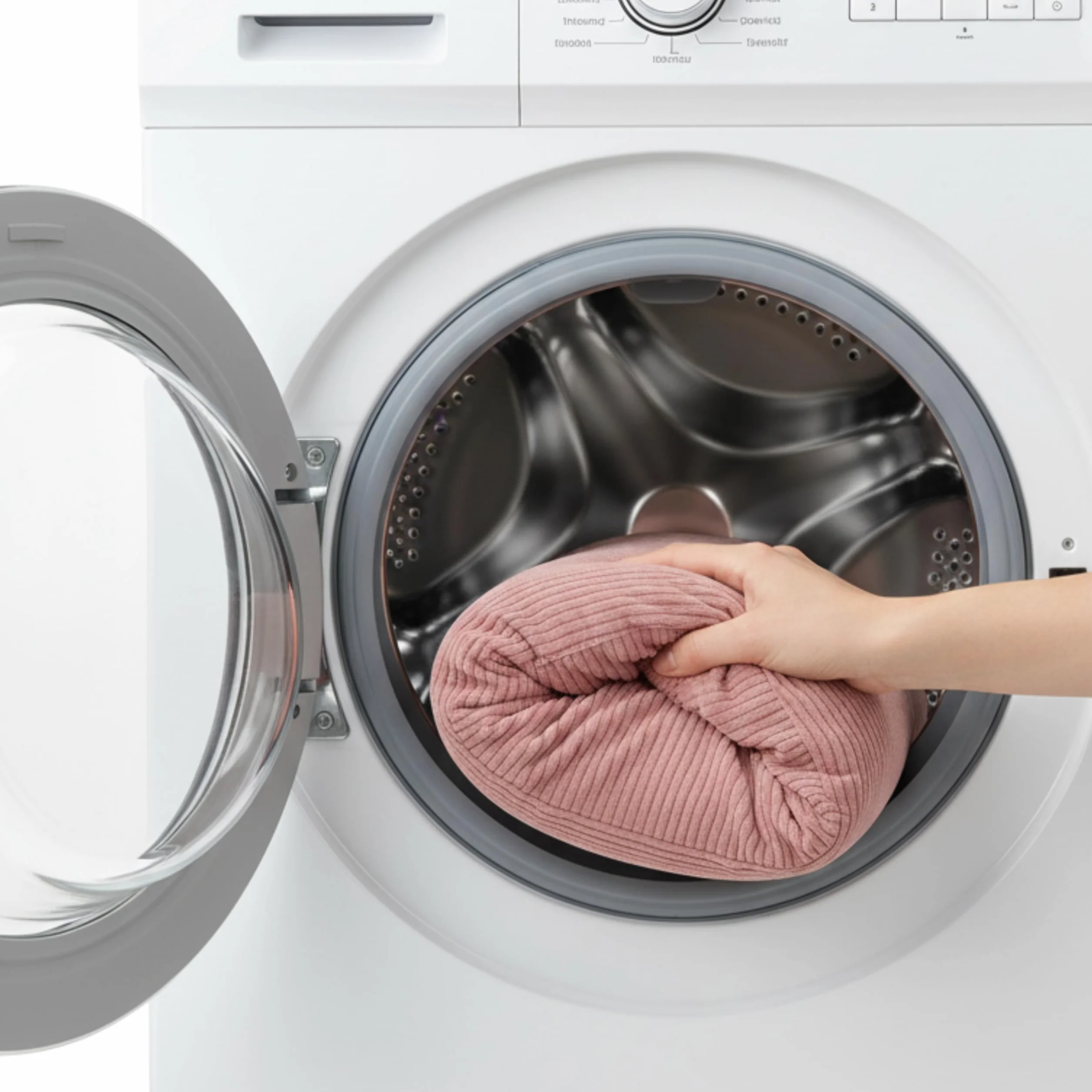Gutekissen Fodera per sacco di peluche per bambini, 85 x 85 x 50 cm, per la cameretta dei bambini, organizer per animali di peluche e coperte, tessuto Oeko-Tex, chiusura lampo (rosa)