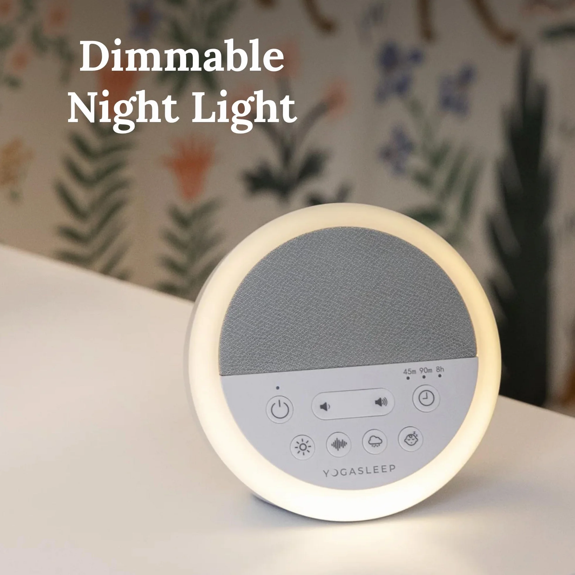 Yogasleep Nod White Noise Sound Machine, con luce notturna morbida e timer per dormire, 20 opzioni audio tra cui ninne nanne, natura e rumore rosa, aiuto per il sonno per neonati e adulti,