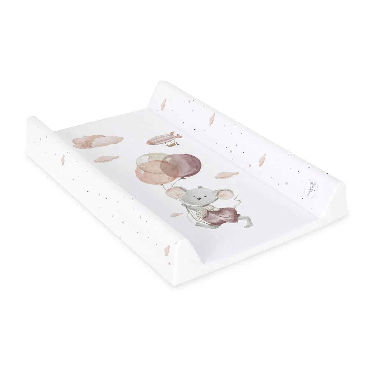 Ceba Baby® Fasciatoio Materassino - Fasciatoio neonato morbido - 70x50 cm - 2 Cunei Cuscino Fasciatoio Lavabile per bambine e bambini - certificato Öko-Tex - Topo