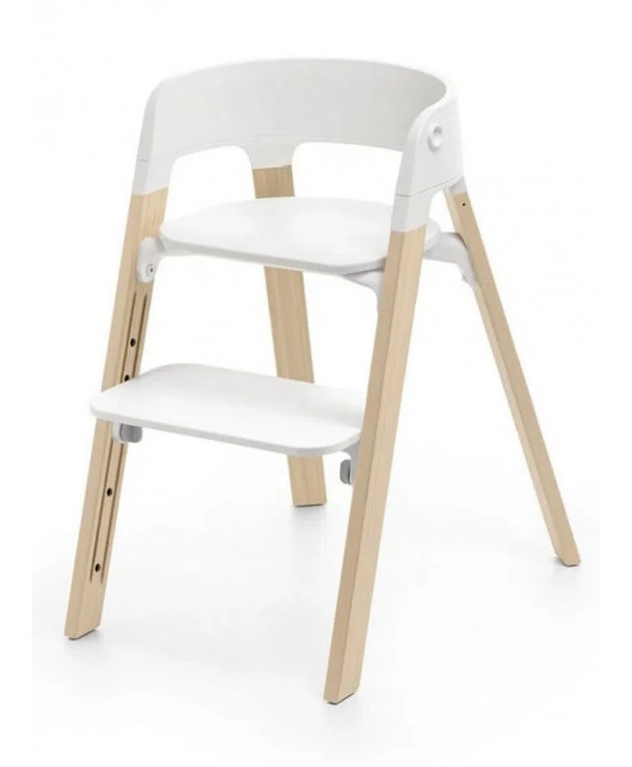 Stokke Steps - Seggiolone, bianco/naturale