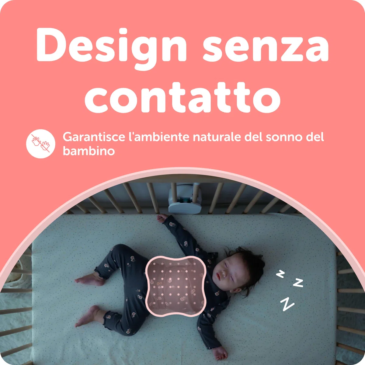 CuboAi Sleep Sensor Pad - Monitoraggio in tempo reale del micro-movimento del bambino e rilevamento del movimento con avvisi di sicurezza AI proattivi | Deve essere abbinato a CuboAi Baby Monitor