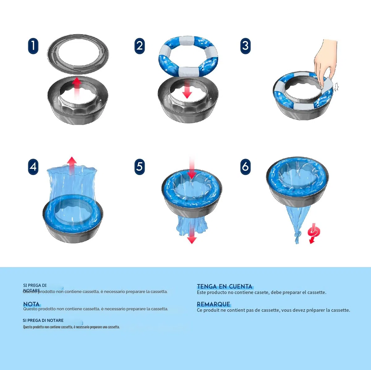 Mom's Aide Ricarica mangiapannolini compatibile con Tommee Tippee Sangenic Tec+Simplee Sangenic + Twist & Click (8 ricariche)